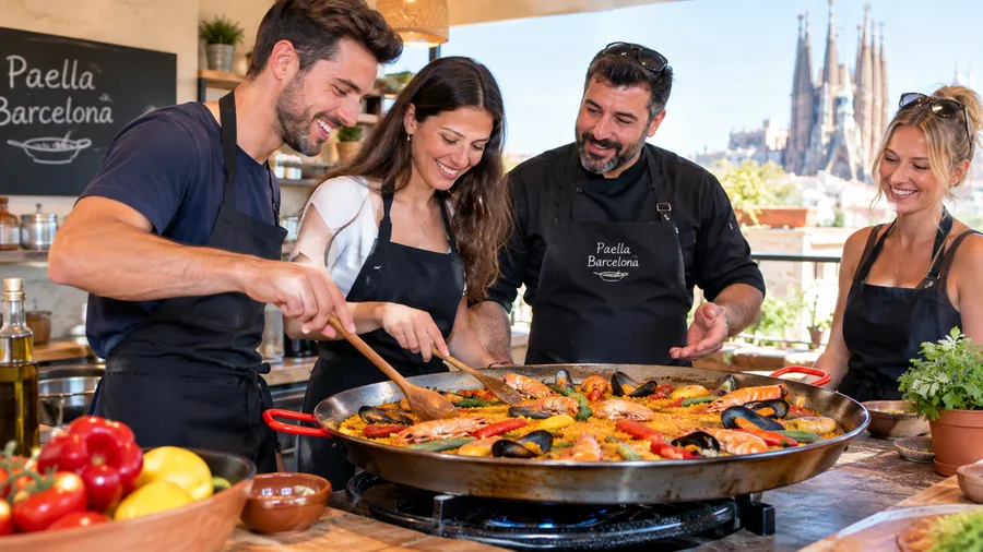 Private- & Paare-Paella-Kochkurse in Barcelona